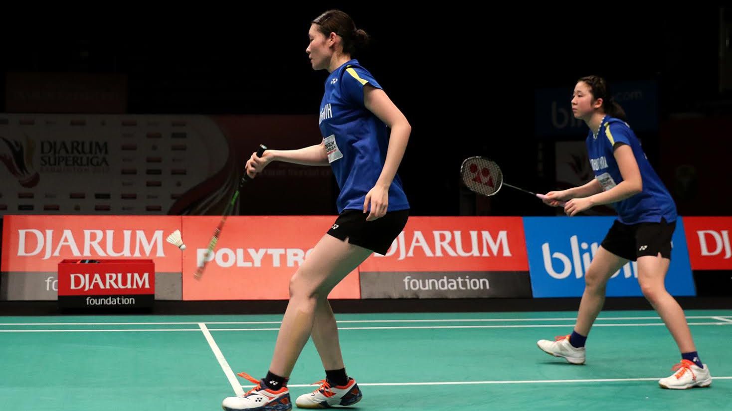 Juara Dunia dua kali asal Jepang, yakni Pasangan Mayu Matsumoto/Wakana Nagahara sukses mengalahkan juara bertahan, Yuki Fukushima/Sayaka Hirota untuk meraih gelar All England 2021. Copyright: © Humas PBSI